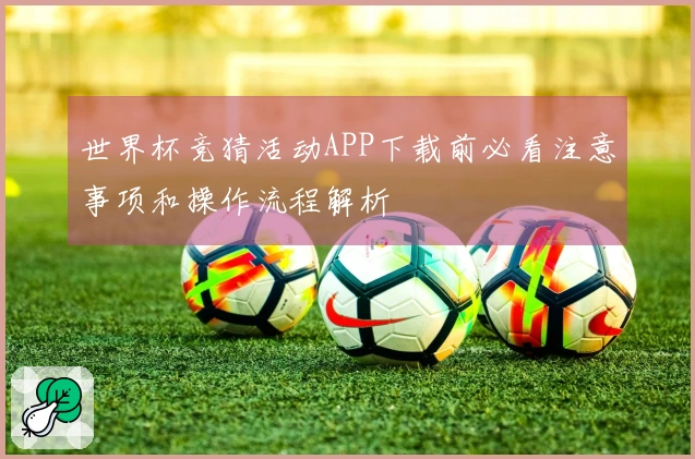 世界杯竞猜活动APP下载前必看注意事项和操作流程解析